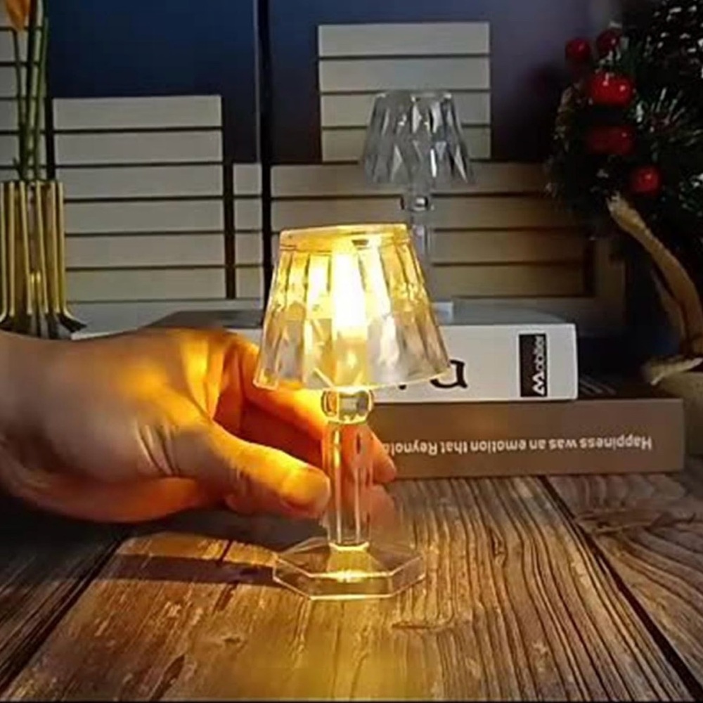 Crystal Table Lamp with LED Light